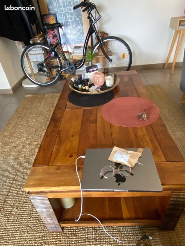 Table basse en bois massif (image 4)