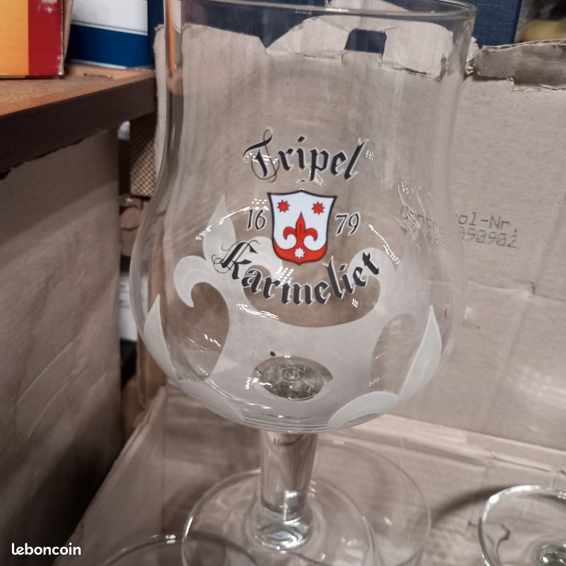 Lot De 6 Verres Tripel Karmeliet 33cl - Verre à Bière Spéciale - Neuf