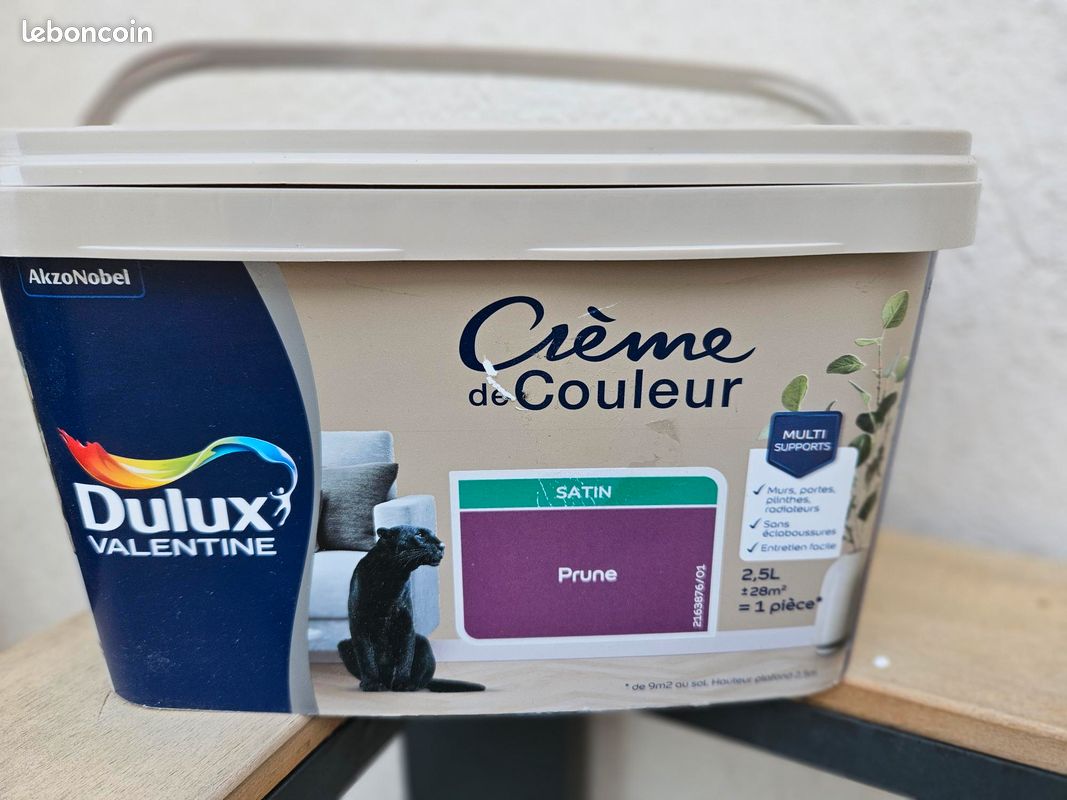 Pot peinture multisupport couleur "prune" (image 1)