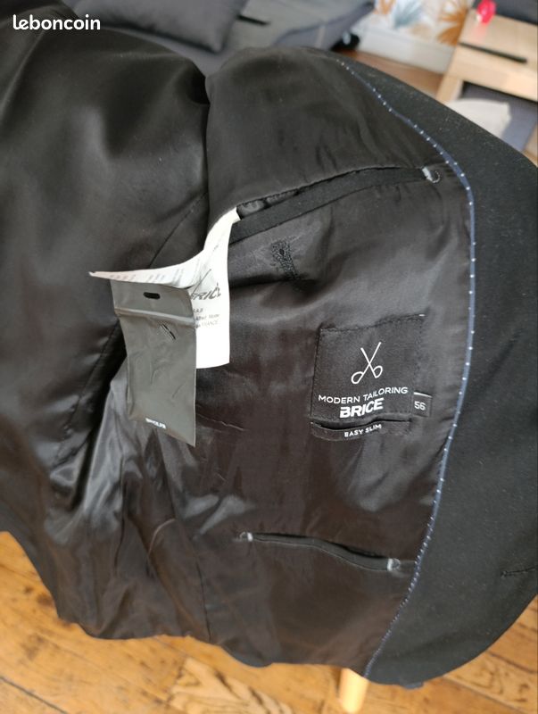 Veste costume noir brice (image 3)