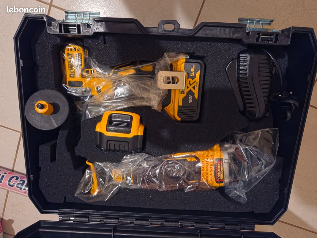Kit 2 outils XR 18V 5Ah Lion Brushless (image 2)