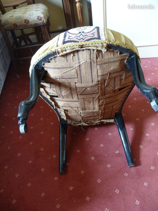 Fauteuil prie-Dieu ancien (image 2)