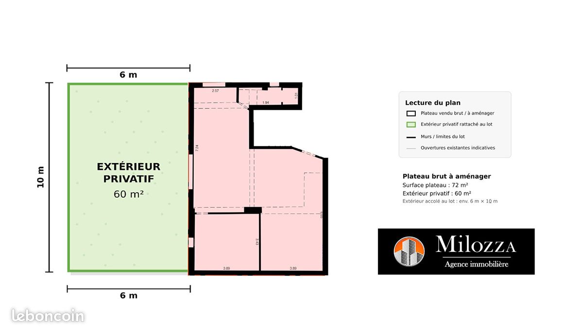Appartement 2 pièces 72 m² · à Saint-Quentin-Fallavier · 72 m² · 157 500 €