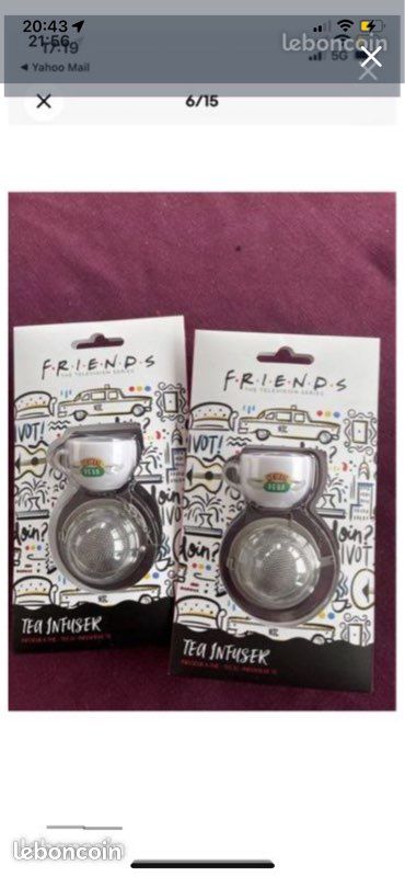 Infuseur à Thé Friends - Neuf Sous Emballage - Accessoire Pour Théière Et Tasse