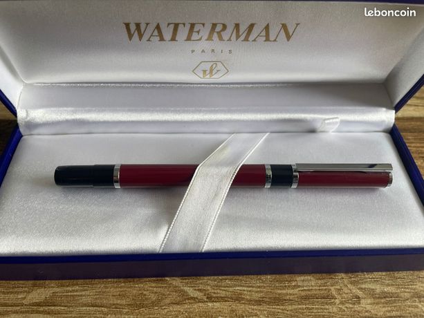 Stylo Roller Waterman Laureat Acier Satiné - Neuf Avec Petit Défaut