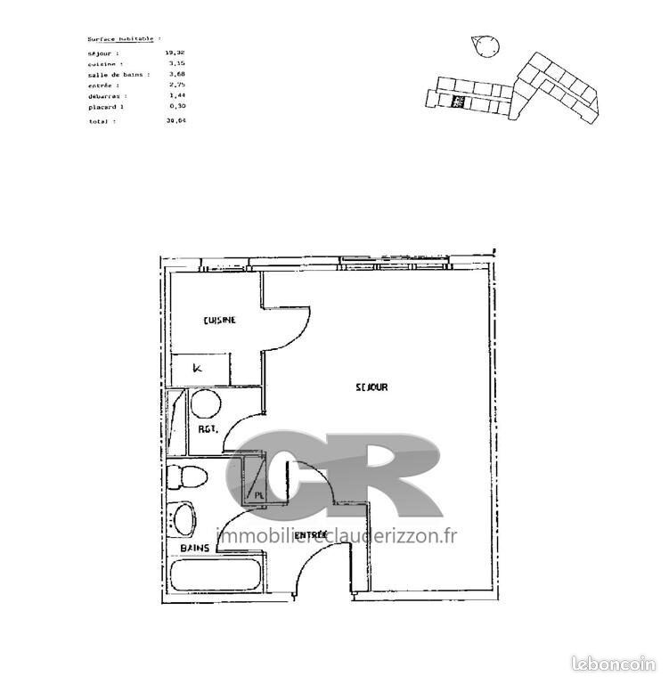 Appartement 1 pièce 31 m² · à Villers-lès-Nancy · 31 m² · 475 €/mois