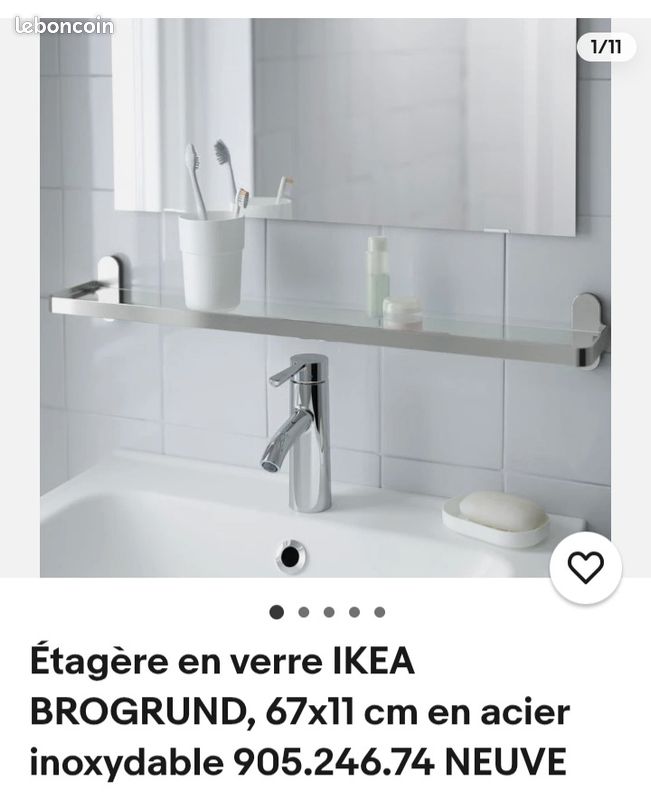 Etagere salle de bain neuve ikea (image 1)