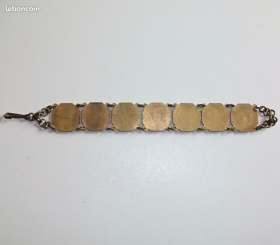 Bracelet Ancien Souvenir Monument De Paris - Occasion Avec Traces D'usage