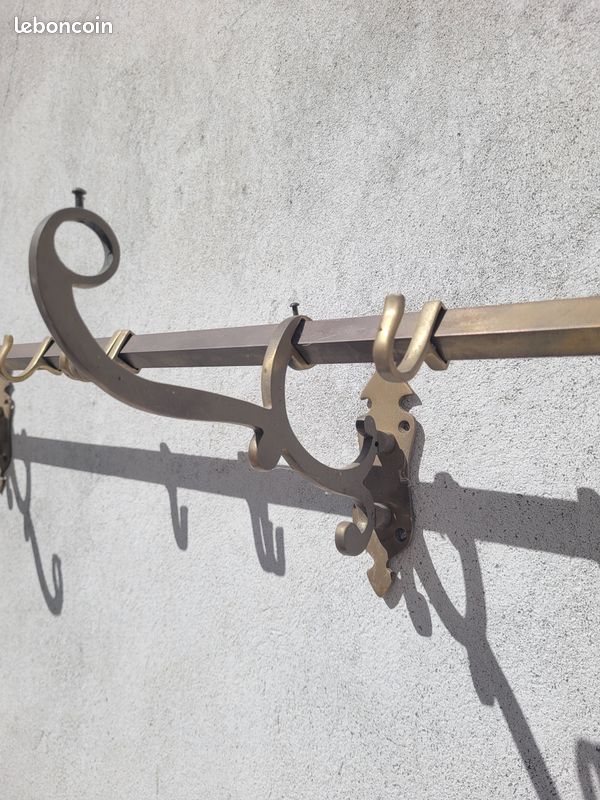Ancien porte-manteau en laiton (image 4)