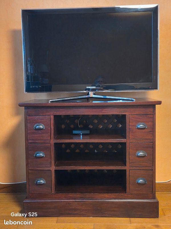 Meuble télévision acajou (image 1)