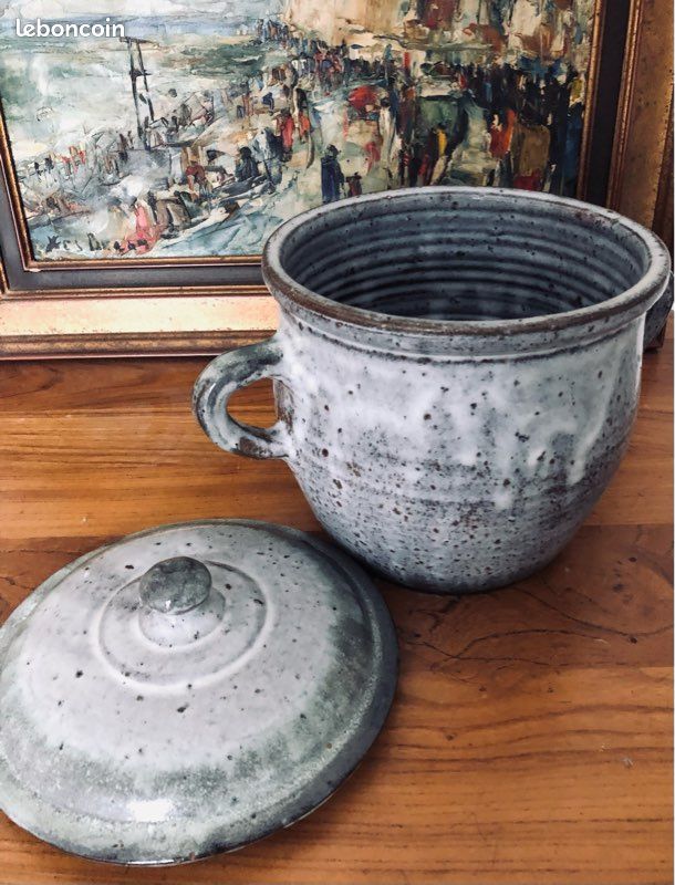 Soupiere / Pot couvert en grés Poterie de la Vallée Noire (image 4)