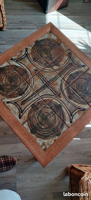 TABLE BASSE OX-ART 1974 Scandinave Vintage (image 5)