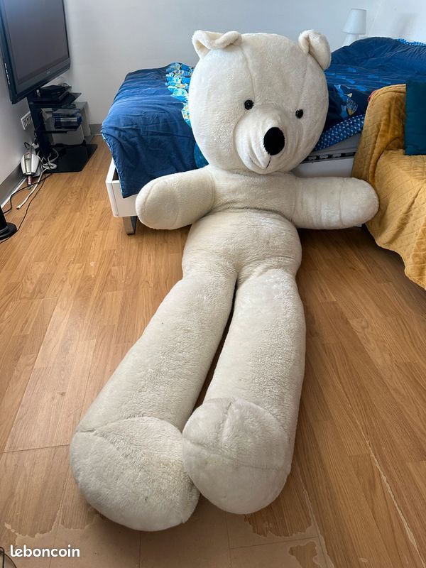 Superbe doudou ours en peluche géant 2 mètres (image 2)