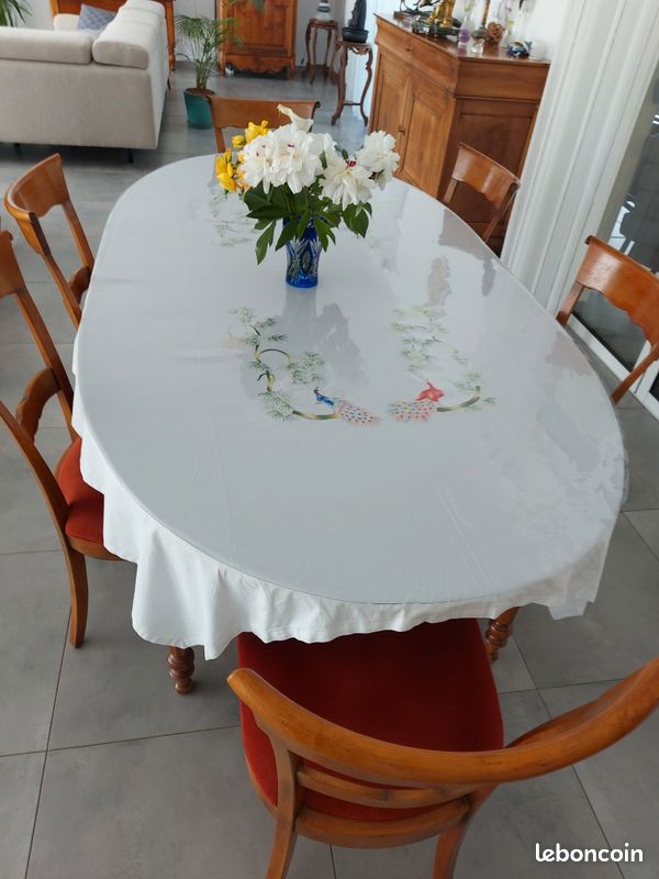 Table Merisier avec 6 chaises (image 6)