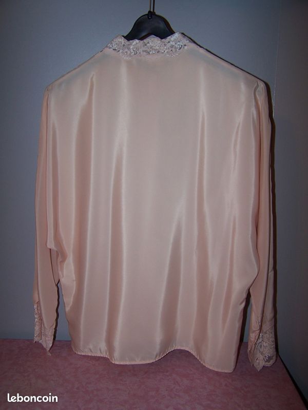 Top à Bretelles En Soie Saumon à Volants - Marque HIGH USE - Taille 38 - Neuf Avec Étiquette