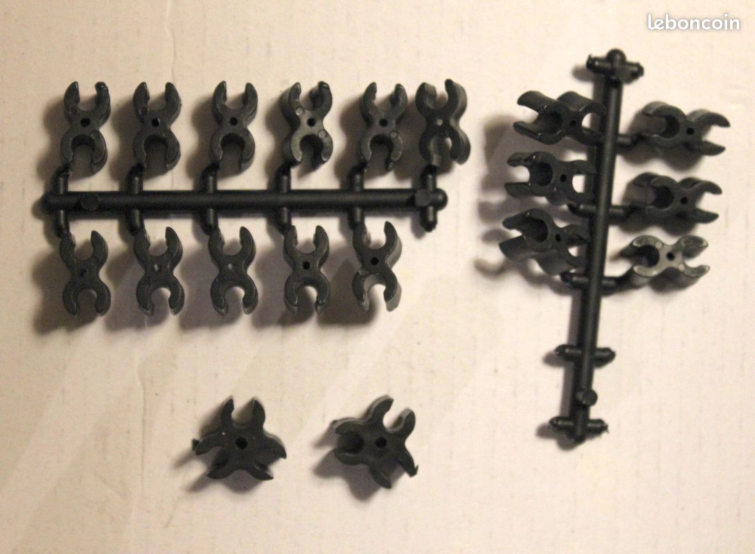 Lot 17 Attaches Noir Doubles et 2 Triples + 16 Simples PLAYMOBIL Western Forts 3419 3420 3773 3806 (image 2)