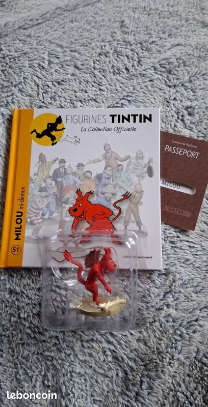 FIGURINE TINTIN la collection officielle MILOU mi-démon N° 51