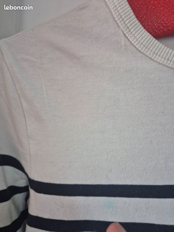 Haut Rayé Manches Longues Gaultier Junior - Taille 10 Ans, Multicolore, Neuf Avec étiquettes