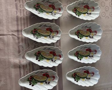 Ramequins Anciens Apilco - Coupelles Avocat Vintage - Céramique Blanche
