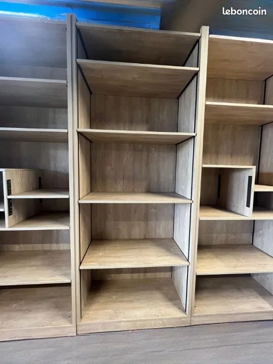 Étagère Présentation Type Bibliothèque H 250 cm en Bois (image 1)