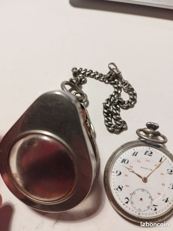 Montre Gousset Ancienne En Argentan - Années 1900-1909 - Balancier Cassé - Pour Pièces Ou Décoration