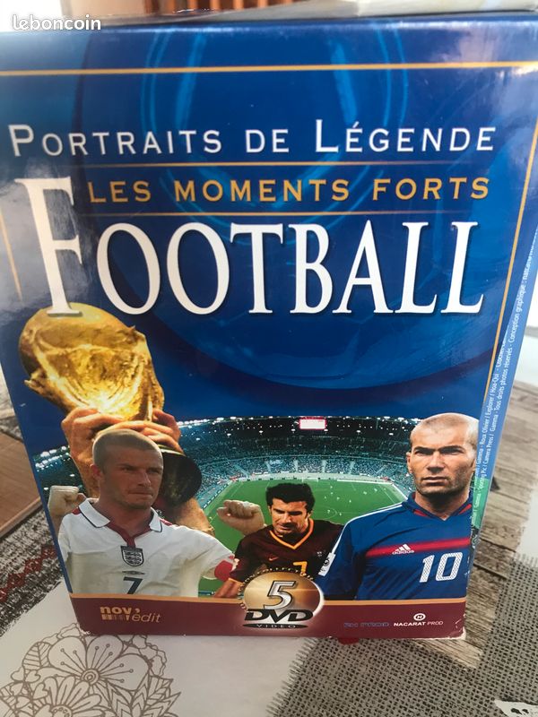 Coffret 5 dvd portraits de légende - football (image 1)
