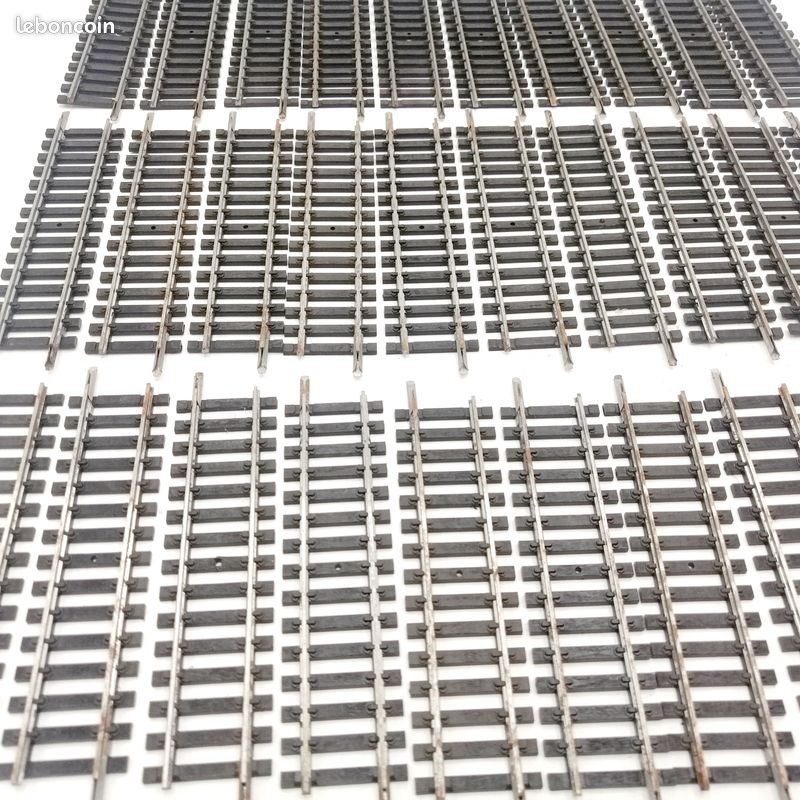 Lot De 6 Rails Droits D'alimentation En Laiton Jouef Pour Réseau HO (1/87) - Réf. 475/2A - Occasion