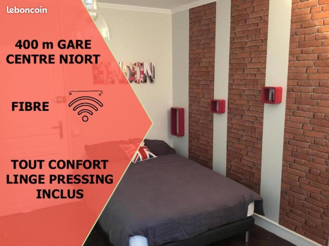 Appartement 1 pièce 17 m² · à Niort · 17 m² · 520 €/mois