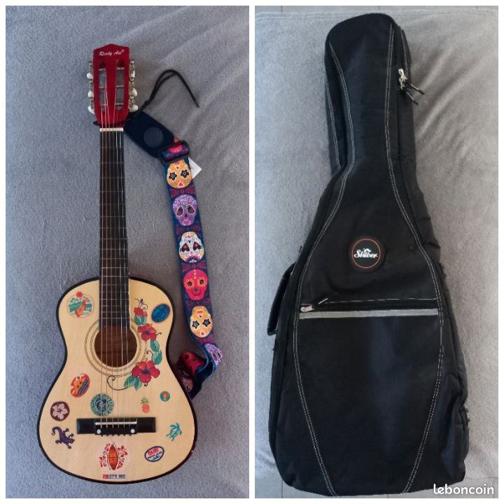Guitare junior Ready Ace avec sangle Shiver et housse Shiver (image 1)