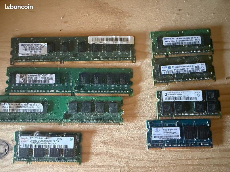 Barette Memoire Ram DDR2 de 4GB à Djibouti