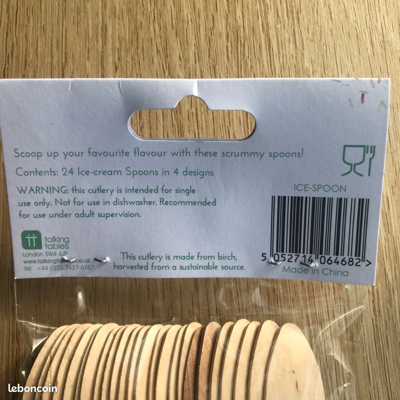 24 cuillères à glace en bois (image 3)