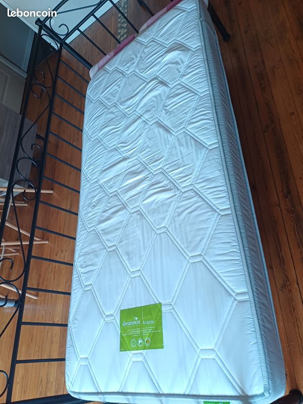Vente d'un canapé/lit (sommier + matelas + deux coussins) (image 6)