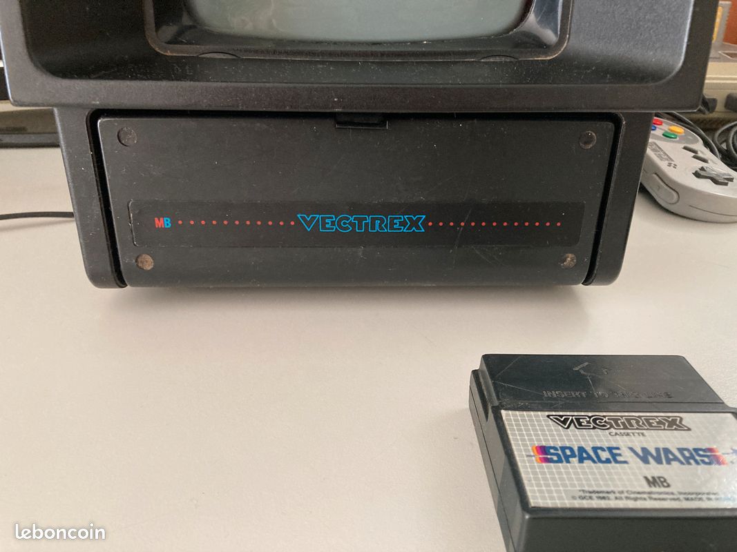 Jeu Vectrex – Space Wars – Cartouche Vintage – Testé Et Fonctionnel