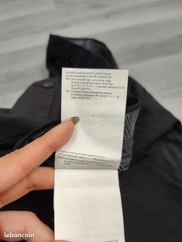 Pantalon de costume Hugo Boss homme | Taille 42 | Noir (image 5)
