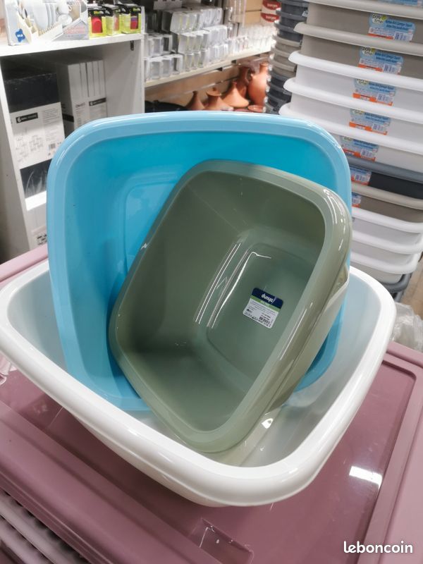 Lot de 3 Bassin carré en Plastique, 4 Lt, 6 Lt, 9,5 Lt (image 7)