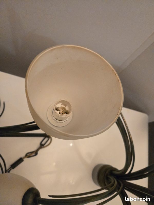 Lot de lustres vintage, design, style années 50-60, (image 10)