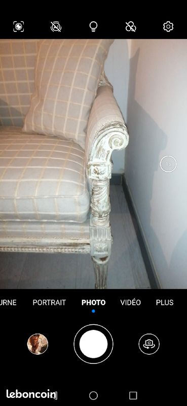 Méridienne Alejandra style Baroque Moderne canapé 2 places chaise longue blanc laqué brillant blanc bou (image 5)
