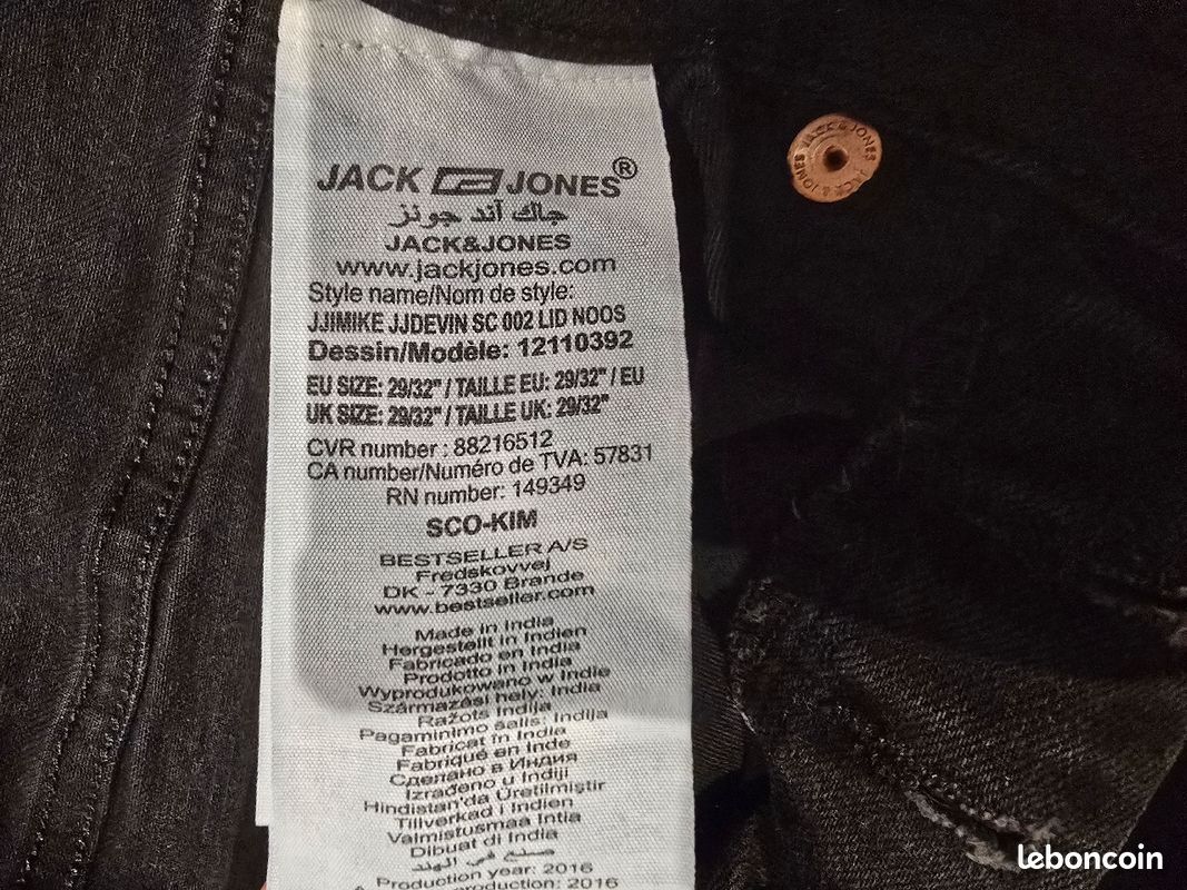 Jeans Jack And Jones 149349 Jack Jones Mike Men's Black Mid Wash