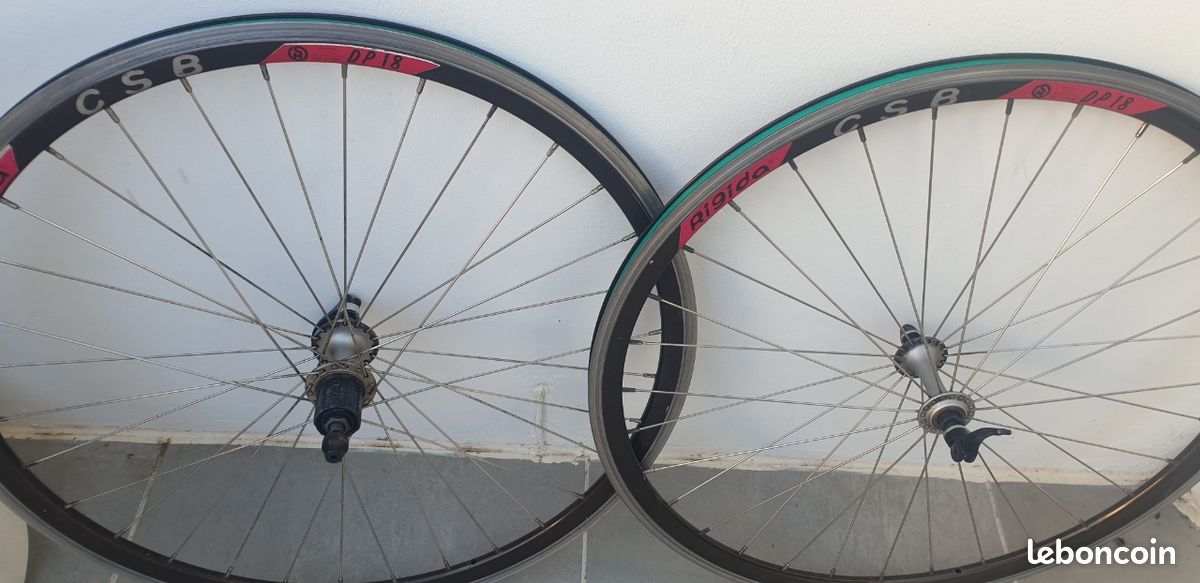 Paire de roue alu rigida dp18 650c (image 1)
