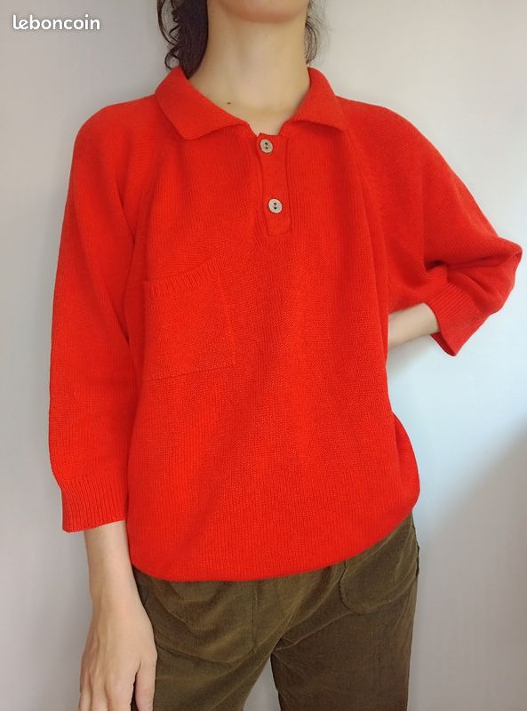 Pull Rodier Vintage Femme Beige - Taille 38 - Occasion Très Bon état