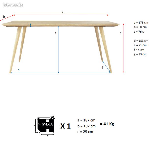 Table Trocadéro Maison du Monde (image 4)