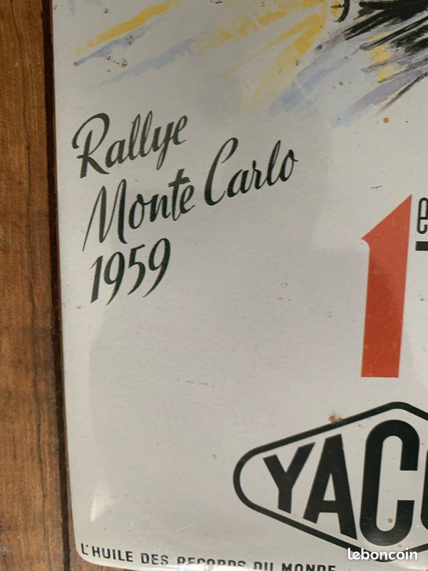 Plaque émaillée Publicitaire 30x40cm – ID 19 Citroën – Rallye Monte-Carlo