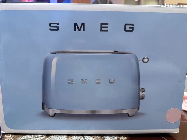 Grille pain 4 tranches SMEG - Bleu Azur - TSF02PBEU - 6 niveaux de