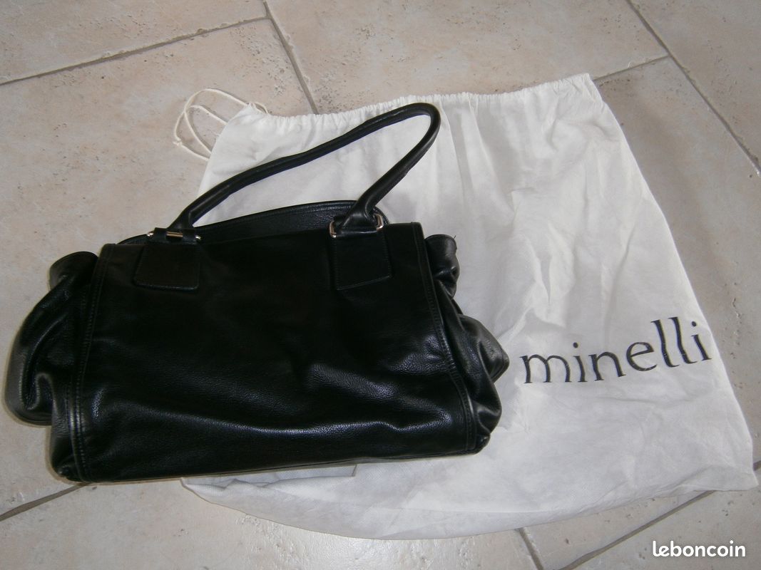 Sac Minelli noir neuf (image 3)
