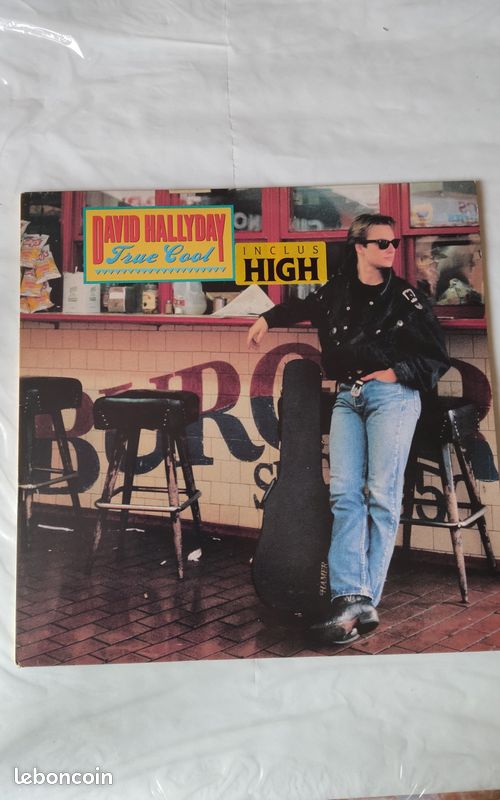 Vinyle album David Hallyday (plus poster dédicacé) (image 1)