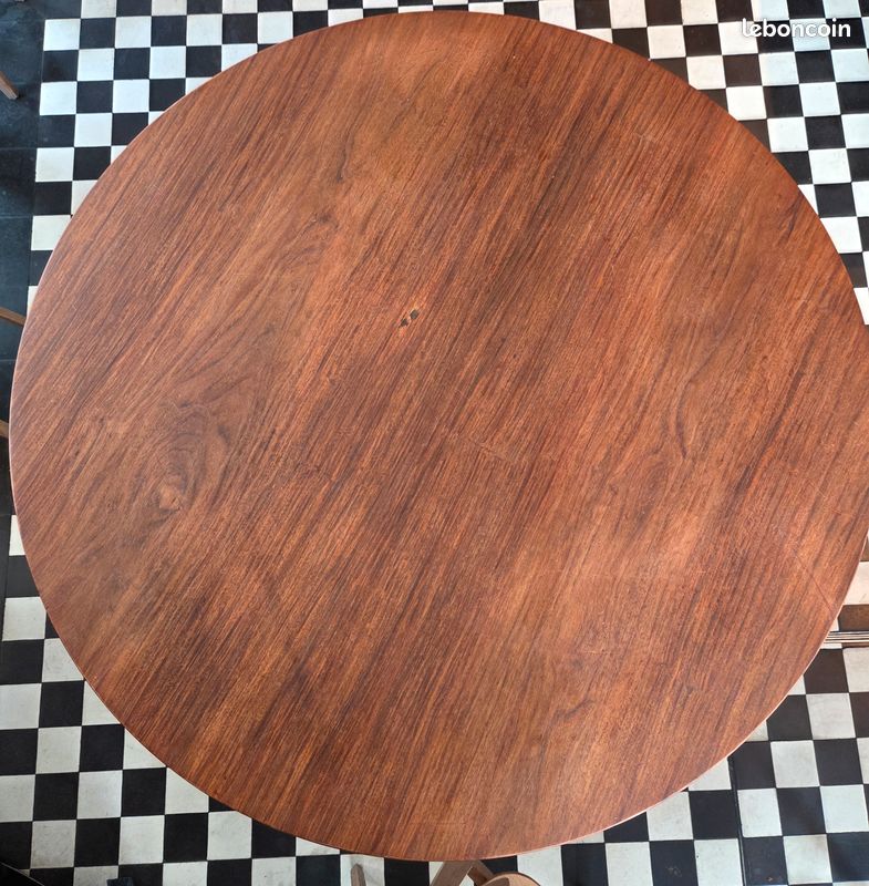 Table Art déco en bois de Narra (image 3)