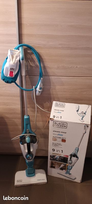 Balai vapeur Black et decker, nettoyage vapeur sols, et surface cuisine, vitres salle d eau etc.... (image 2)