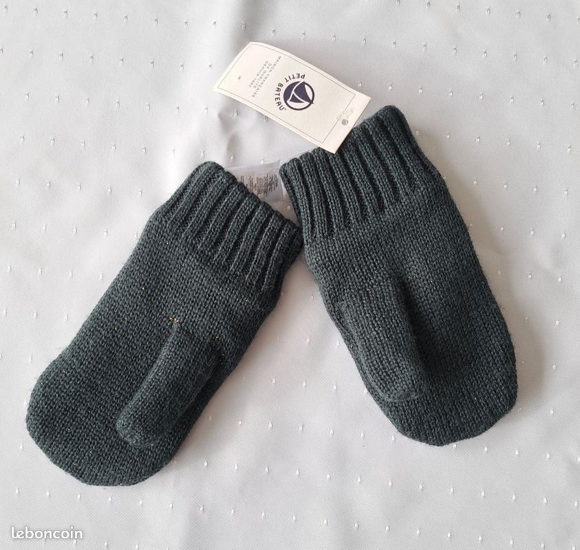 Moufles Bébé En Tricot Doublé En Polaire CHARME A0DOB01010 | Petit