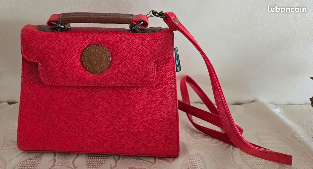 Petit sac à mains rouge David Jones Accessoires Bagagerie