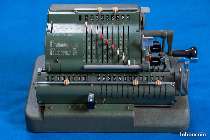 Ancienne Machine à Calculer Arithmomètre d'Odhner Circa 1920 Collection Ancien